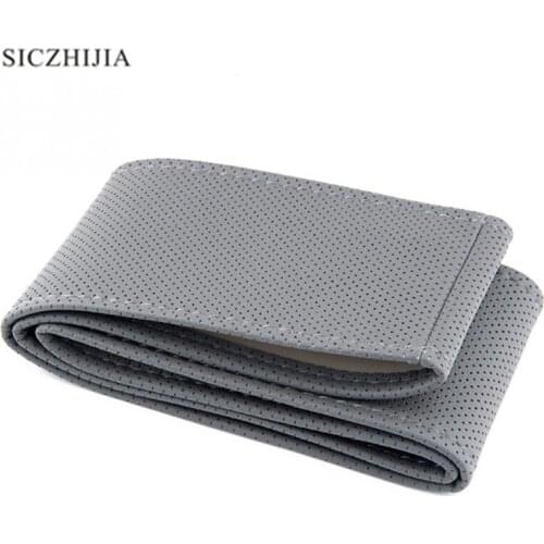 DIY soft leather steering wheel cover with needle thread for Chevrolet Cruze TRAX Aveo Lova Sail EPICA Captiva Malibu Volt