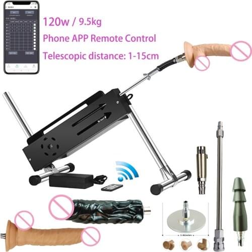 FREDORCH New Powerful Sex Machine Vibrator Dildos for Women Smart Phone APP Remote Control Love machine with Attachements