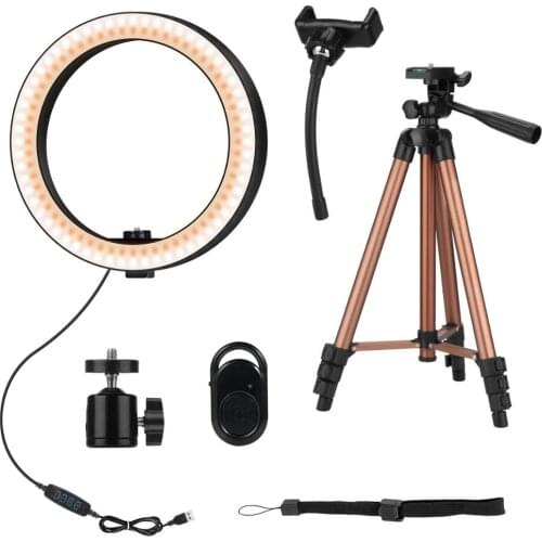 Hot Sellings 2020 Amazon 6 Inch 10 Ring Light with Tripod Stand for Smartphone Led Photography Studio Lighting Kit