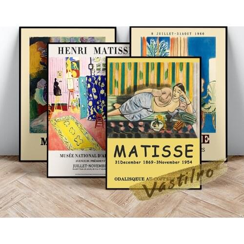 Henri Matisse Famous Classic Poster, Matisse The Peonies Art Prints, Abstract Figure Portrait Painting, The Pink Studio Wall Art