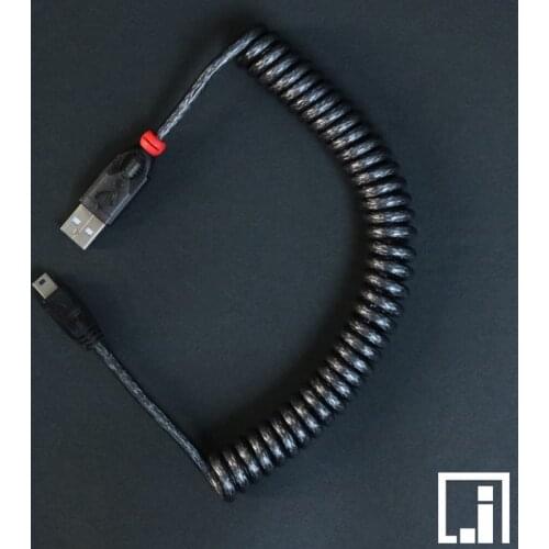 Coil cable LINDY Cable wire Mechanical Keyboard GH60 USB cable mini USB poker