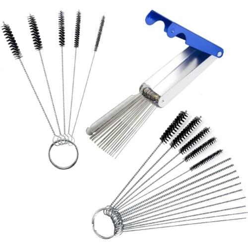 Carburetor Carbon Dirt Jet Remove Cleaning Needles Brushes Cleaner Tools for Automobile Motorcycle ATV Welder Carb Chainsaw