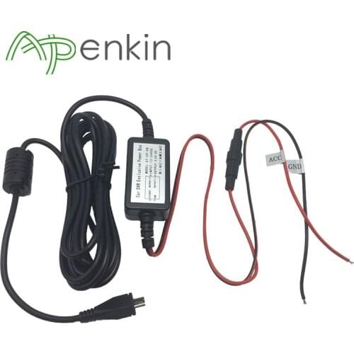 Arpenkin Dash cam Hardwire Kit Hard wire kit Micro Mini USB 12V to 5V Power Adapter Cord Cable Compatible with Car Dash Camera