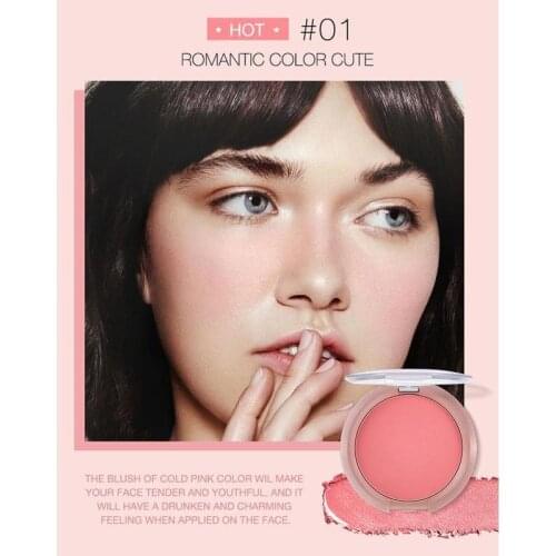 Monochrome Blush Natural Makeup Ruddy Complexion Slightly Drunk Makeup Mashed Potatoes Rouge, Glowing Peach Powder Cosmetics