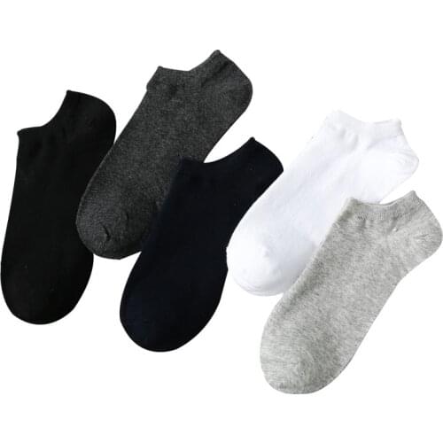 1pair summer solid color wild mens boat socks cotton high short comfortable cotton socks mens fashion invisible socks