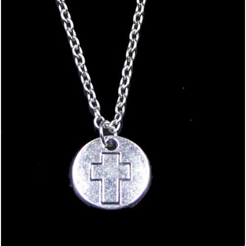 Fashion 15mm Cross Pendant Necklace Link Chain For Female Choker Necklace Creative Jewelry party Gift