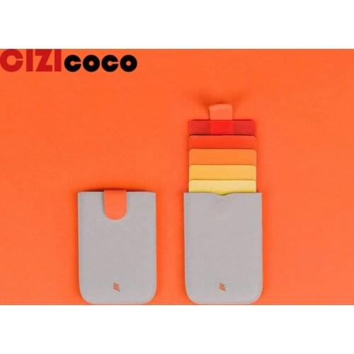 2020 New DAX V2 Mini Card Holder Slim Portable Paper Holder Pulled Design Men Wallet Color Slope 5 Cards Short Money women Purse