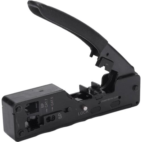 Rj45 Tool Network Crimper Crimping Tools For Cat7 Cat6 Cat5e Cat5 Stp Plugs Rj45 Connector Cables Multifunction Crimp Metal Clip
