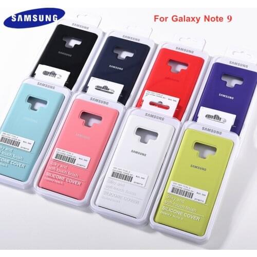 Original Samsung Note 8 9 Liquid Silicone Case For Galaxy Note 9 Note8 Note9 Silky Back Housing Shell Protective Soft Cover
