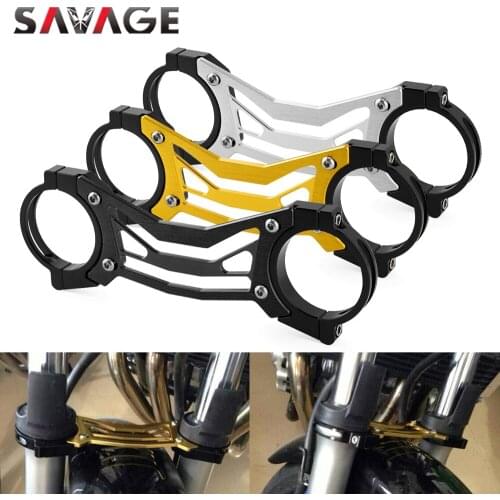 BALANCE SHOCK FRONT FORK BRACE For YAMAHA BT1100 2003-2006, XJR 1300 XJR1300 1998-2010 Motorcycle Aluminum Bracket Stabilizer