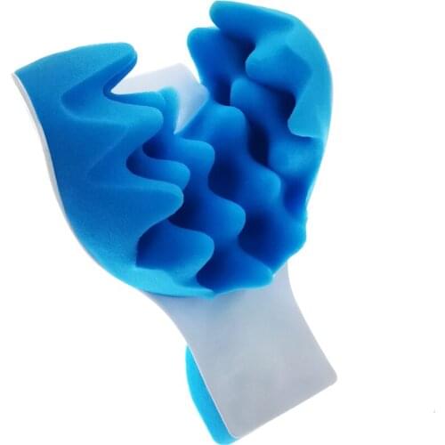 Neck Support Tension Reliever Neck Shoulder Relaxer Blue Sponge Releases Muscle Tension Relieves Tightness Soreness Theraputi