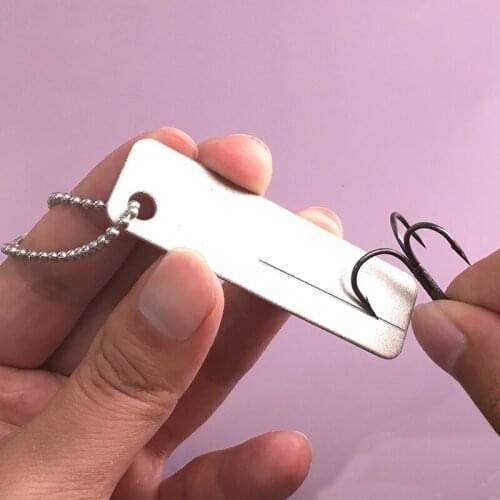 Special sharpener for fish hook 2021 Diamond sharpening stone Portable outdoor Fishing sharpener set small whetstone grindstone