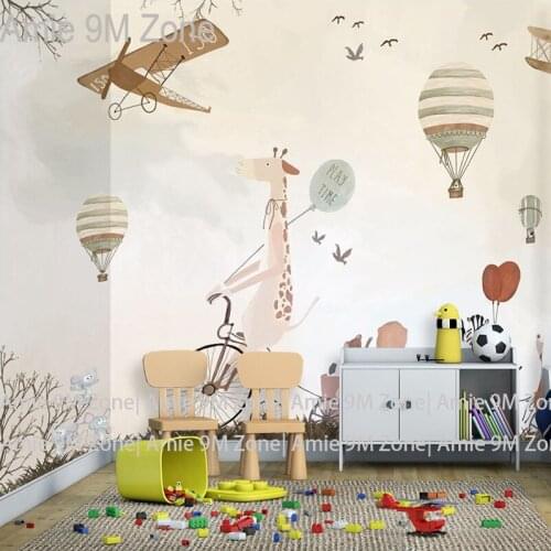 Tuya Art light cream kidslike cartoon playtime art mural wallpaper home decor accessories for kids room nursery room wall decor