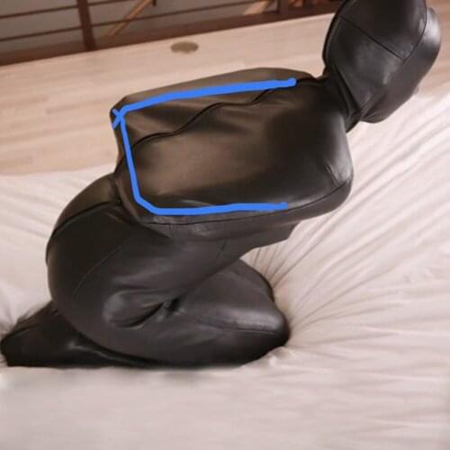 Peculiar Whole Body Parcel Zipper Open Chest Shapewear Tights Playing Bundle Gay Wear Masochistic Show Tights Body Wrap Bodysuit