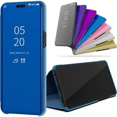 Smart Flip Stand Mirror Case For Huawei P30 Pro Case Clear View PU Leather Cover For Huawei P30 Case Cover for Huawei P30Pro