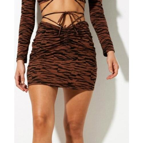 Summer Women Wraps Skirts Summer Tie Up Drawstring Ruched High Waist Stretch Pencil Short Mini Skirt Ladies Casual Club Bottoms