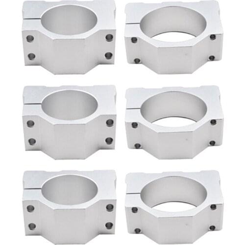Aluminum Alloy Spindle Motor Base Clamp / Fixing Bracket Inner Diameter 45--65mm