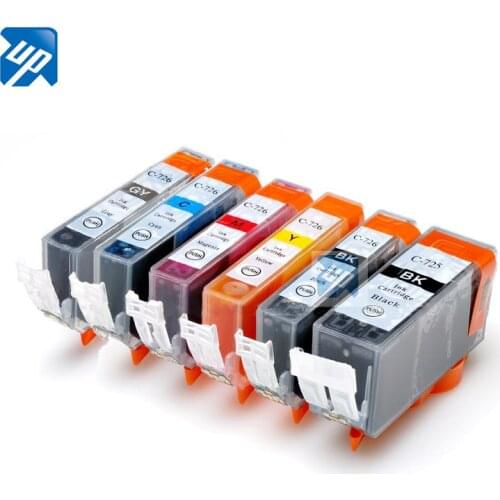 12 x compatible ink cartridges for CANON PGI725 CLI 726 BK 726C 726M 726Y 726 GREY for CANON PIXMA MG8170 6170 PRINTER PGI-725