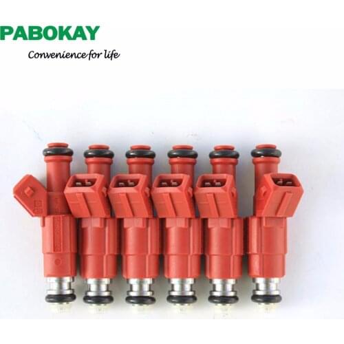 6 pieces x Flow Matched Fuel Injector Set for Ford 4.0 0280155735 Vin 97TF9F593AA F77Z9F593AA ZZM5-13-250 CM4831