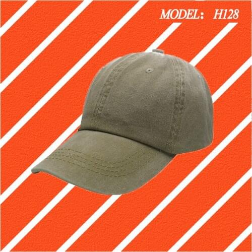 Washed cloth baseball cap 100% cotton outdoor sports cap six-piece cap outdoor team work cap H128