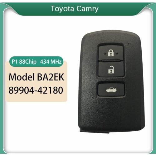 CN007118 Toyota Camry Aftermarket 3 Button Smart Key 434 MHz Crypto Model BA2EK Part No 89904-42180 61E377-0011