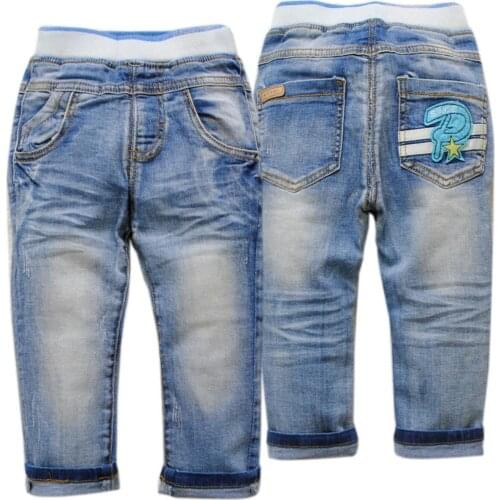 4104 kids boys jeans baby boys jeans girls pants spring autumn light blue baby trousers soft denim child & baby fashion