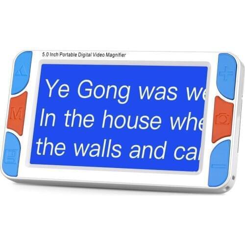 5" LCD Display Low Vision Video Magnifier electronic reading aid, Digital Handheld portable Video Magnifier