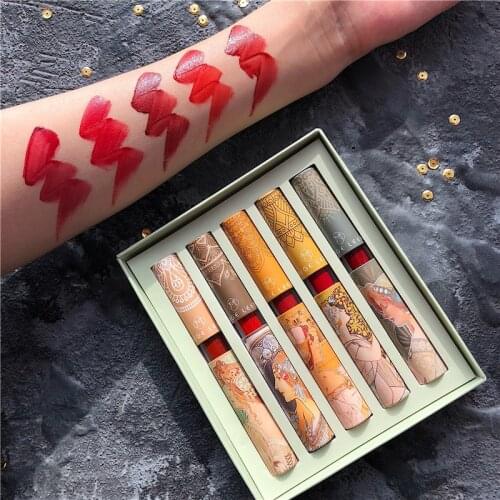 Lip Glaze Velvet Matte Matte Lip Glaze Set Female Student Cheap Lipstick