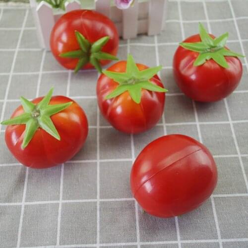 10pcs High imitation artificial Fake tomato model&artificial plastic fake simulated tomato vegetable