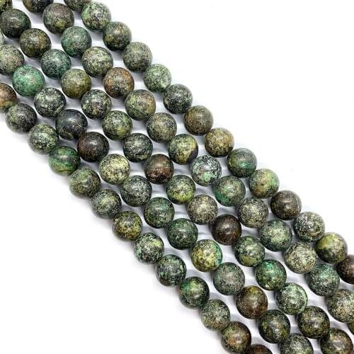 Round Beads Turquoise Beads African Pine Classic Men and Women Necklaces Bracelets Earrings Loose Beads Jewelry Accessories