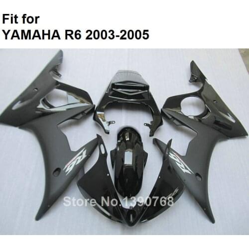 Bodyworks Fairing Kit For YAMAHA R6 2003 2004 2005 Matte Black Fairings YZF R6 03 04 05 HZ57