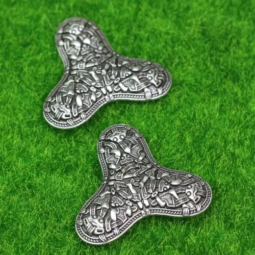 LANGHONG 10pcs New arrival Legendry Nordic Vikings Amulet fibula Brooches Viking brosch jewelry Talisman