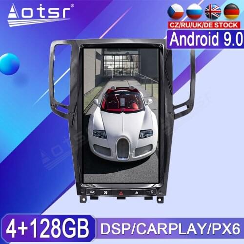 For Infiniti G25 G37 Android Radio tape recorder 2007 - 2013 Car Multimedia Player Stereo head unit PX6 Tesla GPS Navi No 2din