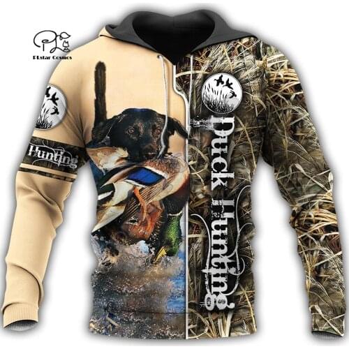 PLstar Cosmos Duck Hunting Animal Hunter Camo Tattoo Dog Tracksuit Pullover Streetwear 3DPrint Men/Women Autumn Funny Hoodies 11