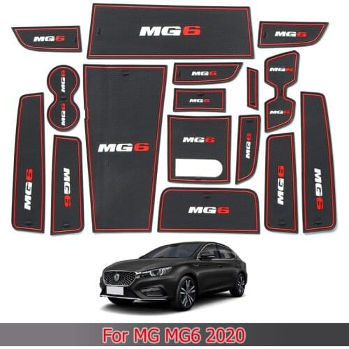For MG MG6 2020 Door Slot Pad Interior Water Cup Non-slip Pad Armrest Box Storage Pad