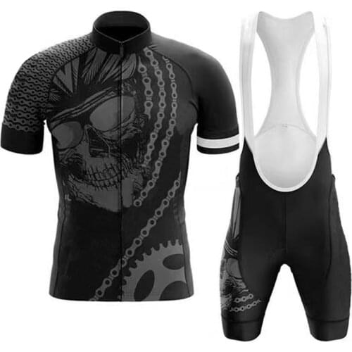 New Cycling Jersey Men Summer Black Ride Cool Bike Wear Mtb Road Racing Clothing Sets Bib Short
