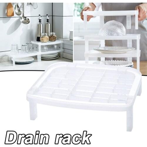 Kitchen Sink Desktop Cabinet Shelf Stackable Organizer Pantry Storage Racks For Organize Bowls Plates Draining Dish Rack Cocina