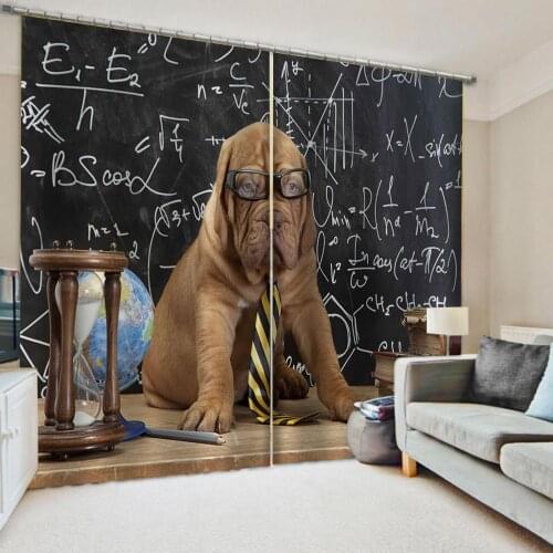 Custom animal curtains 3D Window Curtains For Living Room Bedroom Customized size personality curtains