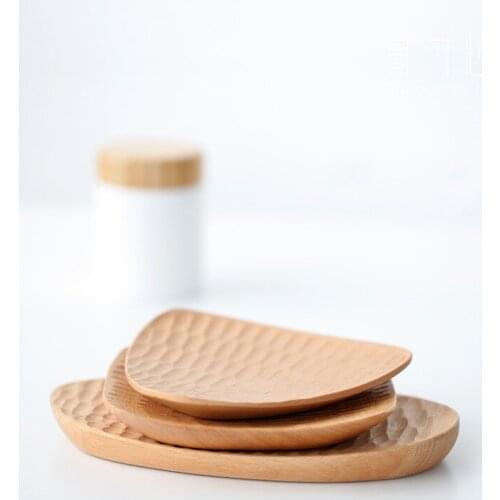 Hand-carved wooden plates, creative tabletop confectionery, small dishes, bowls and trays, decorative tabletop decorations