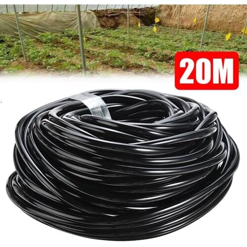 20M Hose Garden Micro Irrigation Pipe Home Drip Watering Sprinkling Tube for Gardening Lawn Sprinkler Canopy 4mm Inner Diameter