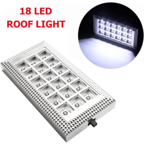 12V 18 LED Interior Ceiling Roof Light For Caravan Bus Camper Boat Light Lamp