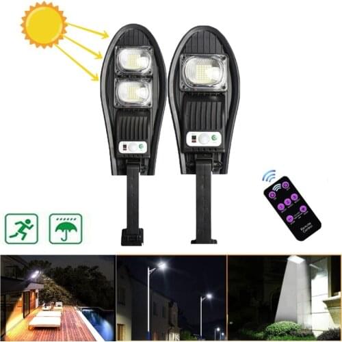 Solar Street Lights Outdoor Solar Lamp 90 COB Lamp Beads Solar LED Lamp IP65 Waterproof Motion Sensor Smart Remote Control Lamp