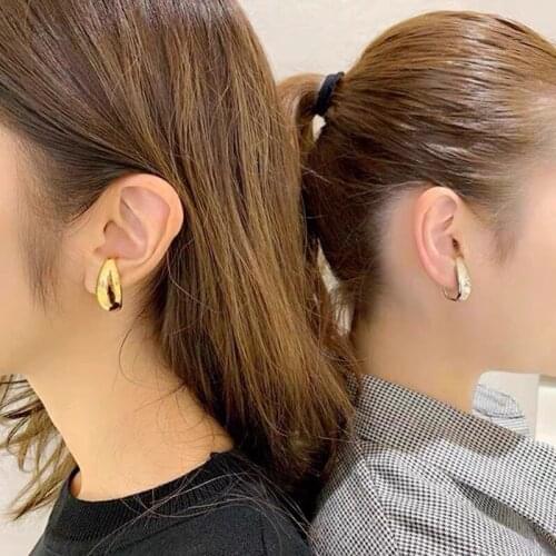 Vintage Ear Cuff Punk Metal Clip Earrings for Women Gothic Earring Goth Jewelry Brand Cuff Earring Gold Femme Brincos Earring