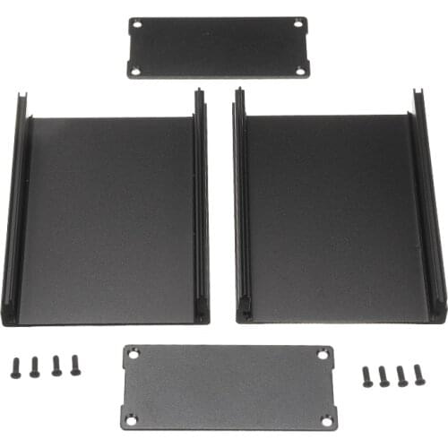1pc Black Extruded Aluminum Enclosures PCB Instrument Electronic Project Box Case 100x76x35mm Mayitr