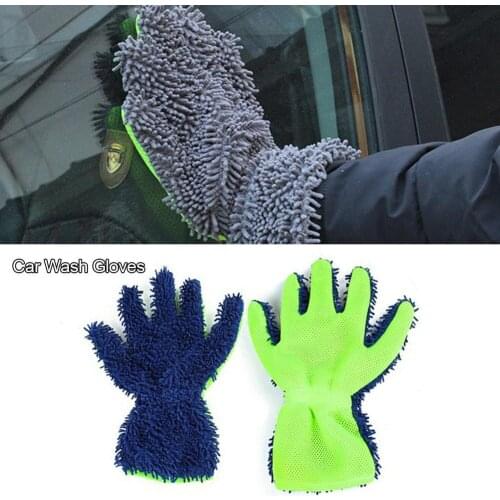 1pcs Paint Cleaner Microfiber Chenille Car Styling Moto Wash Vehicle Auto Cleaning Mitt Glove Equipment Detailing Cloths Home