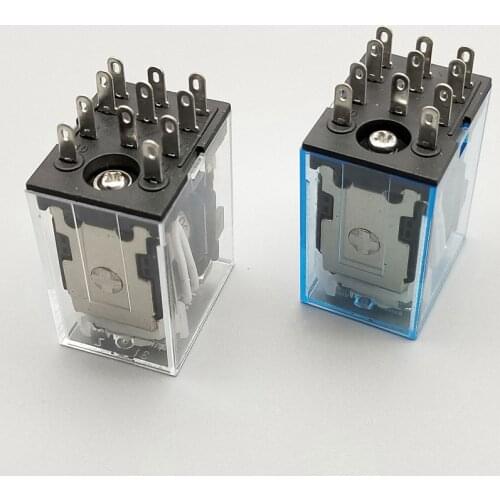10PCS Micro Mini Relay HH53P MY3NJ MY3 11-Pin DC12V/DC24V/DC110V/AC220V Coil General Purpose Intermediate Electromagnetic