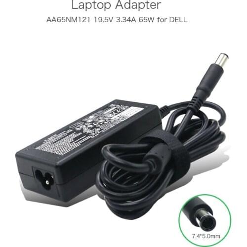 19.5V 3.34A 65W 7.4*5.0mm AA65NM121 AC/DC Power Adapter for Dell Inspiron 11 3000/P20T P20T002 0RGFH0 DA65NM111 Laptop Cord