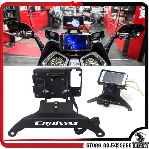 Motorcycle Accessories Mobile Phone Navigation Handlebar Bracket For SYM JOYMAX Z 300 2018-2019 CRUISYM 300 2017 2018 2019