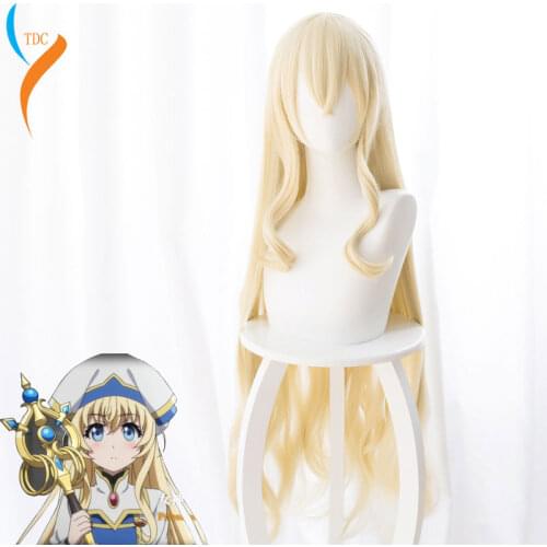 Anime Goblin Slayer Priestess Cosplay Wigs Peluca Movie Adult Women Girl Costumes Synthetic Hair for Adult Cosplay Hallooween