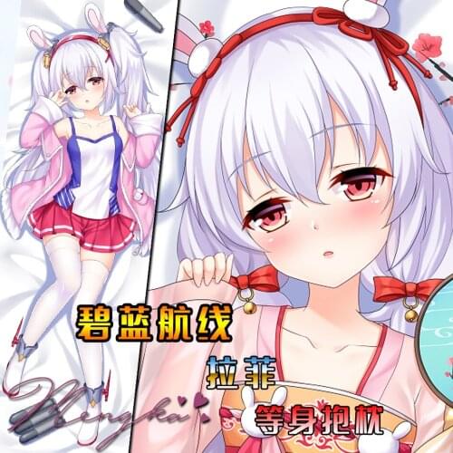 Anime Game Azur Lane Laffey Sexy Dakimakura Hugging Body Pillow Case Otaku Bedding Throw Pillow Cushion Pillow Cover Gifts New